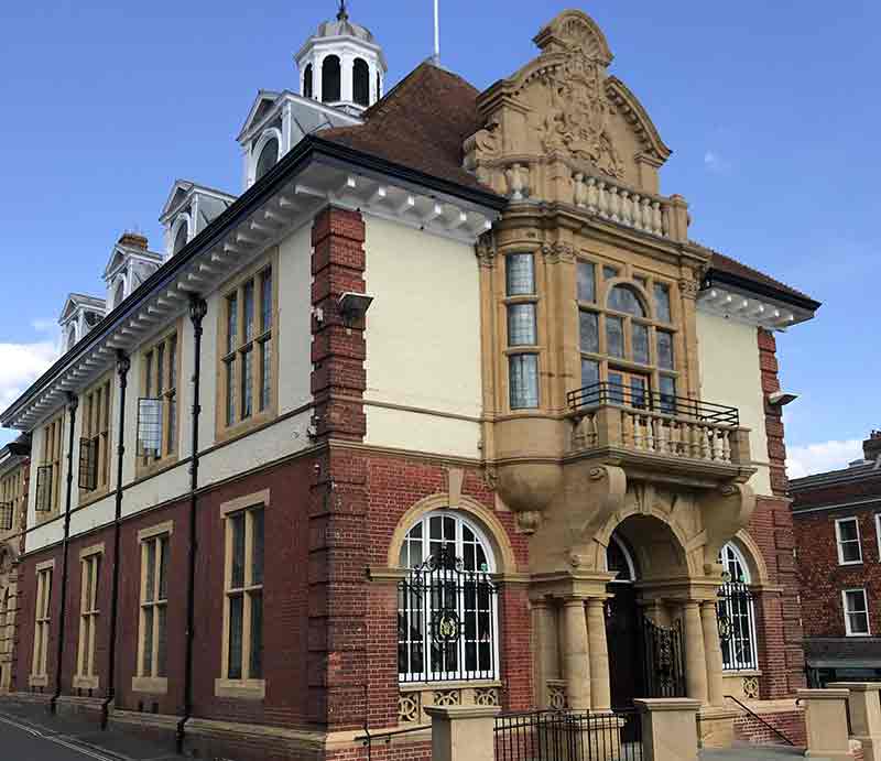 Renaissance style architecture of the Town Hall.