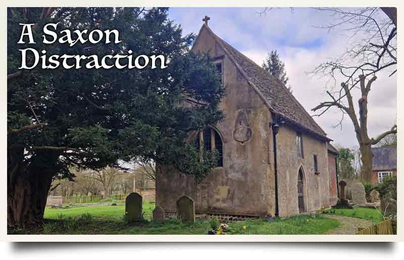 St May's Saxon Church stone-built rectangular exterior.